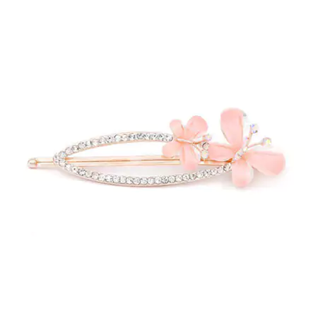 バレッタ 蝶型 メッキ加工 綺麗