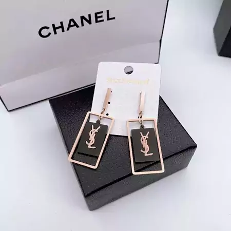 YSL イヤリング スクエア型 ファッション