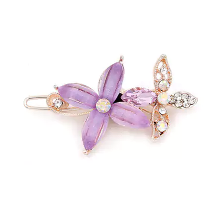 ヘアクリップ アクセサリー 24色 エレガント風