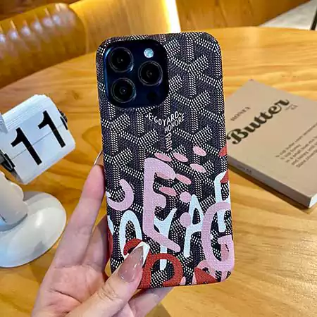 goyard風 iphone16 proケース