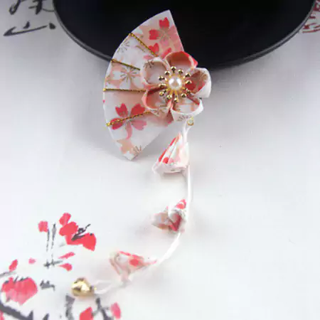 ヘアピン 和風 扇形