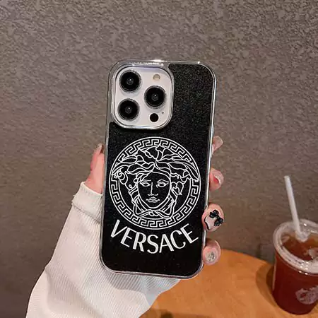 ヴェルサーチ メドゥーサロゴiphone16 plusケース