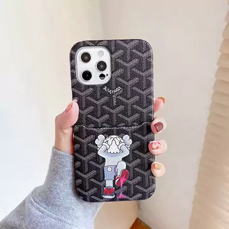 iPhone 14プロマックス スマホケース 皮製 goyard