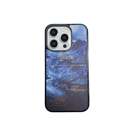 ノースフェイスiphone16ケース 水色