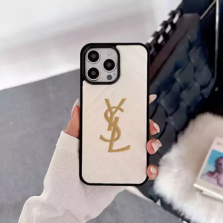 イヴサンローランiphone16 proケース箔押し