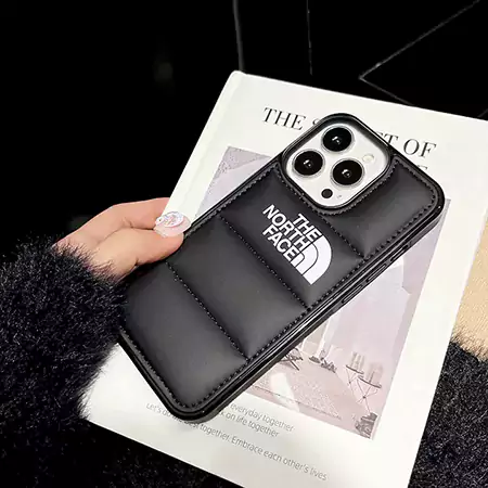ダウンジャケット風iphone16ケース ザノースフェイス
