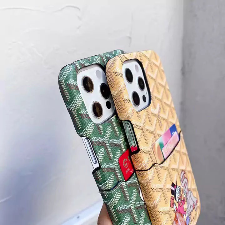 皮製アイフォーン13Promax13goyardスマホケース