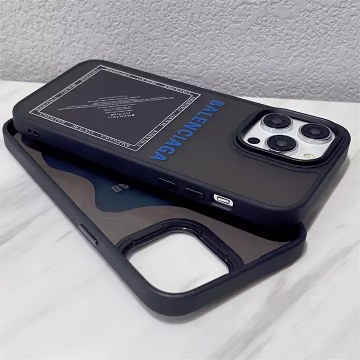 バレンシアガiphone16ケース半透明