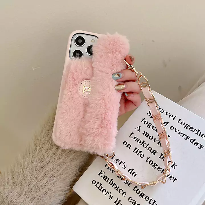 アイホン14 スマホケース シャネル もふもふ