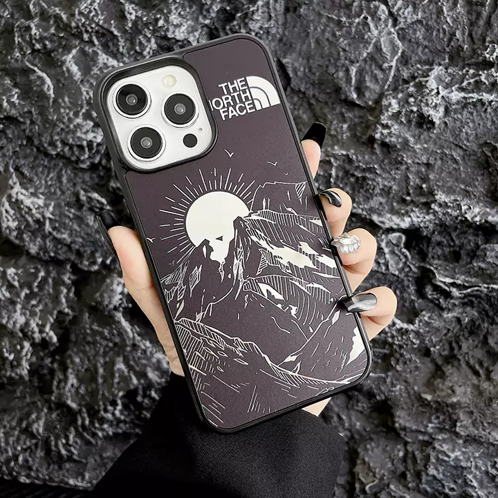 ノースフェイス iphone16ケース マグネット搭載