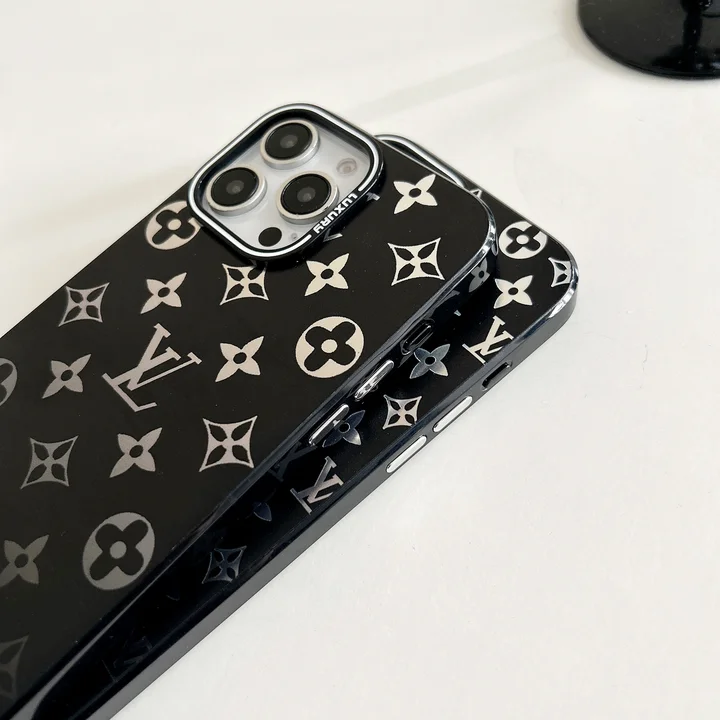 ヴィトン風iphone16 plusカバー ブラック